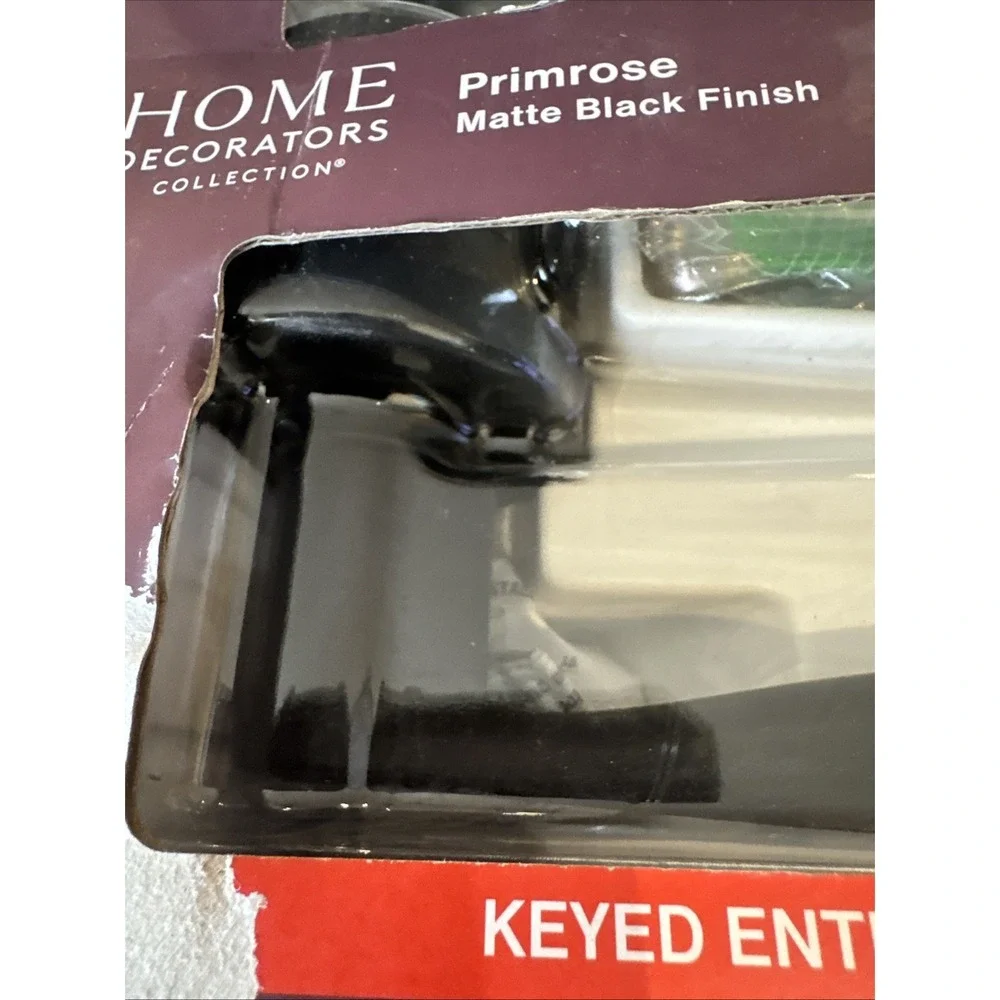 Home Decorators Collection Primrose Matte Black‎ Door Lever